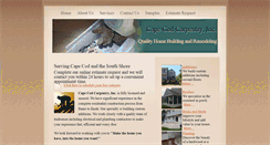 Desktop Screenshot of capecodcarpentry.com